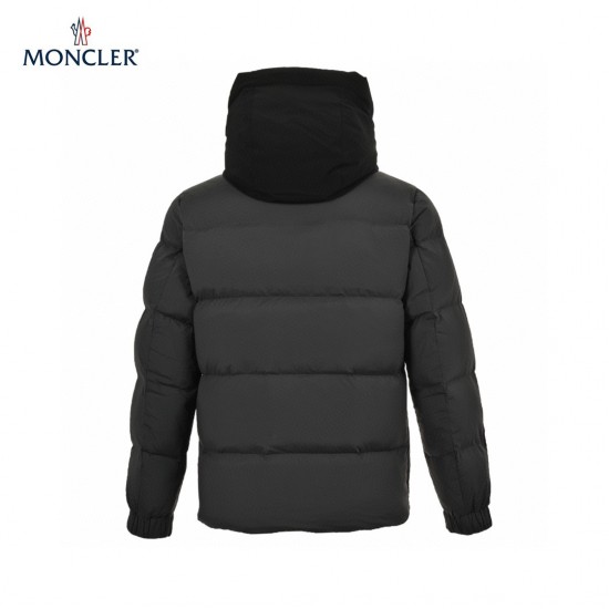 Billig 19FW Moncler Bormes Sort Beige Ærmeløs Dunvest Frakke 