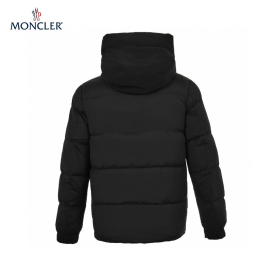 Billig 19FW Moncler Bormes Sort Beige Ærmeløs Dunvest Frakke 