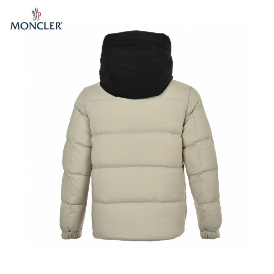 Billig 19FW Moncler Bormes Sort Beige Ærmeløs Dunvest Frakke 