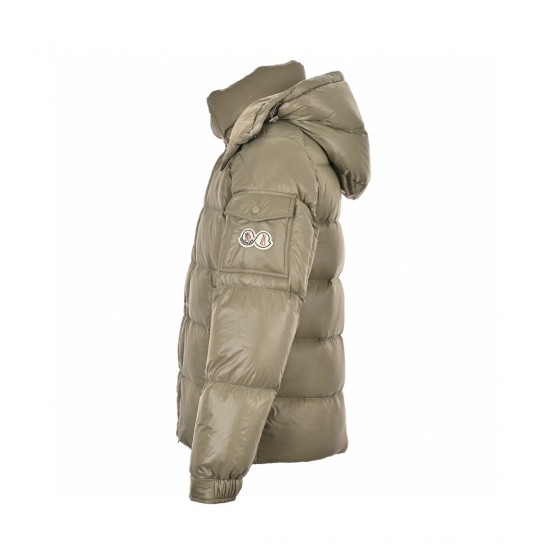 Billig 19FW Moncler Bormes Sort Beige Ærmeløs Dunvest Frakke 