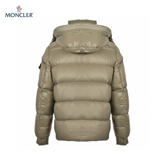 Billig 19FW Moncler Bormes Sort Beige Ærmeløs Dunvest Frakke 