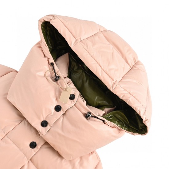 Billig 19FW Moncler Bormes Sort Beige Ærmeløs Dunvest Frakke 