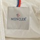 Billig 19FW Moncler Bormes Sort Beige Ærmeløs Dunvest Frakke 