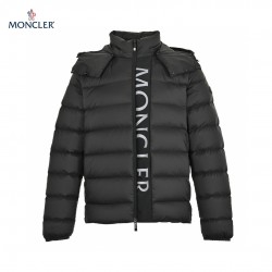 Godt23FW Moncler Ume Nylon Lange ærmer Short Dunjakke OG Frakke Sort 