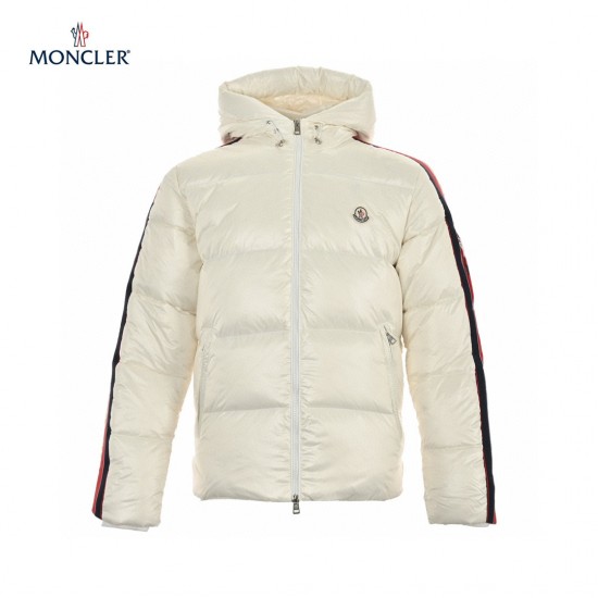 Billig 23FW Moncler Hvid Dincer Hvid Lange ærmer Dunjakke 