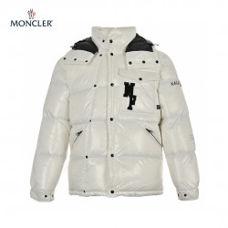 Ny 23FW Moncler x FRGMT Sort Hvid Lange ærmer Dunjakke 