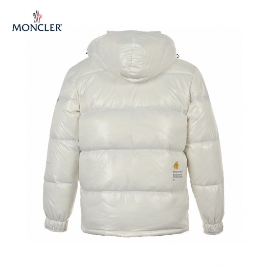 Billig 19FW Moncler Bormes Sort Beige Ærmeløs Dunvest Frakke 