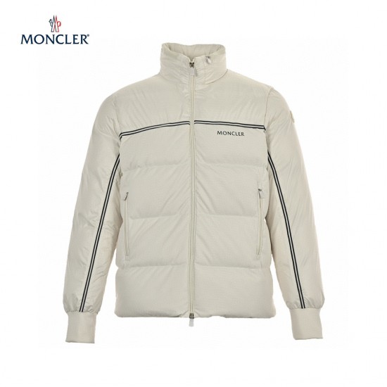 Brandudsalg Moncler Michael Lange ærmer Short Dunjakke Hvid 