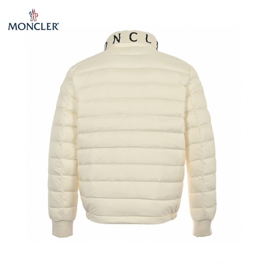 Billig 19FW Moncler Bormes Sort Beige Ærmeløs Dunvest Frakke 