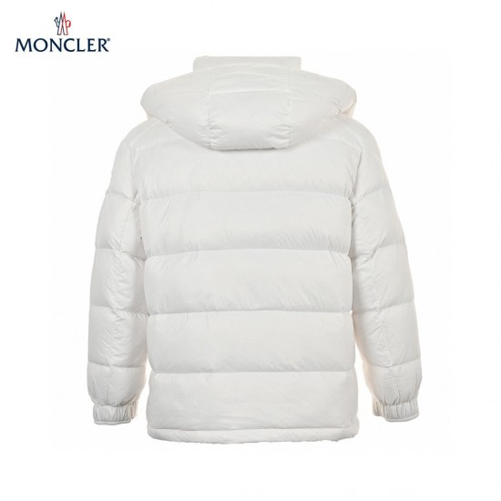 Billig 19FW Moncler Bormes Sort Beige Ærmeløs Dunvest Frakke 