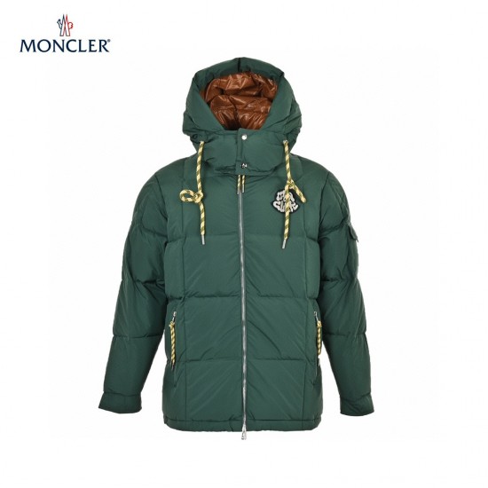 Købe Moncler Mariveles Lange ærmer Short Dunjakke Green Frakke 