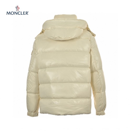 Billig 19FW Moncler Bormes Sort Beige Ærmeløs Dunvest Frakke 