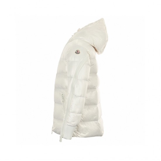 Billig 19FW Moncler Bormes Sort Beige Ærmeløs Dunvest Frakke 