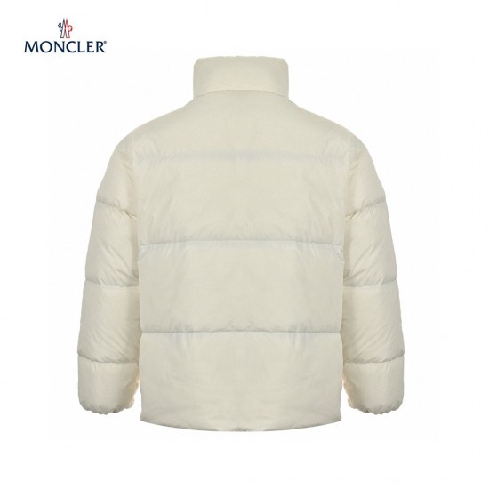 Billig 19FW Moncler Bormes Sort Beige Ærmeløs Dunvest Frakke 