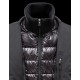 Moncler ARGENTRE Detachable Lapel Collar Sort Dunjakke Nylon/Polyamid Herre 41382289SR