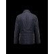 Moncler ARGENTRE Detachable Ribbed Collar Blå Dunjakke Nylon/Polyester Herre 41378033AA