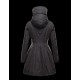 Moncler ARRIOUS Turtleneck Steel Sølv Parka Polyester/Cotton/Racoon Dame 41463417ME