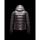 Moncler Aubert Hooded Neckline Dark Brun Dunjakke Nylon/Polyamid Herre 41224644PX