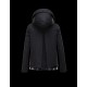 Moncler BAGES Turtleneck Sort Dunjakke Cotton Nylon Polyester Dame 41457023GI