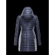 Moncler BARBEL Ultralight Round Collar Blå Dunjakke Nylon/Polyamide Dame 41411433AK