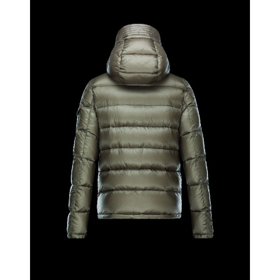 Moncler BASILE Lightweight Fixed Hood Khaki Dunjakke Nylon/Polyamide Herre 41457019LV