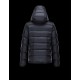 Moncler BASILE Turtleneck Fixed Hood Dark Blå Dunjakke Polyamide Herre 41457019XO