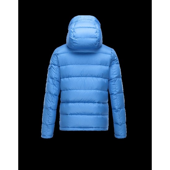 Moncler BASILE Ultralight Turtleneck Azure Dunjakke Cotton Herre 41464460XR