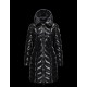 Moncler BELLOY Turtleneck Fur-Trimmed Hood Sort Vinter Jakker Nylon/Polyamide Dame 41461298AB