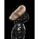 Moncler BELLOY Turtleneck Fur-Trimmed Hood Sort Vinter Jakker Nylon/Polyamide Dame 41461298AB