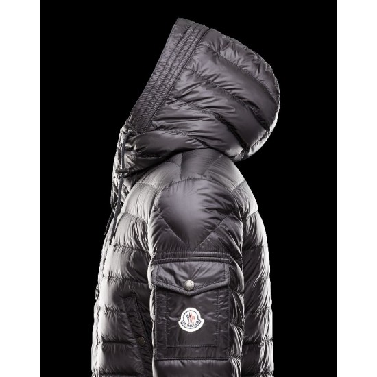 Moncler BENJAMIN Ultralight Turtleneck Sort Heavy Dunjakke Nylon/Polyamide Herre 41411431ET