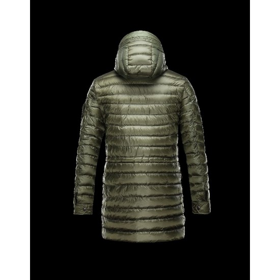 Moncler BENJAMIN Ultralight Turtleneck Military Grøn Heavy Dunjakke Nylon/Polyamid Herre 41411431BB