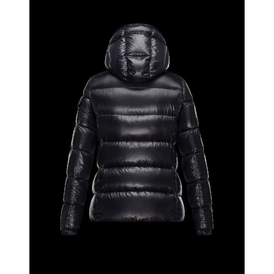 Moncler BERRE Turtleneck Sort Dunjakke Polyamide Dame 41456953TW