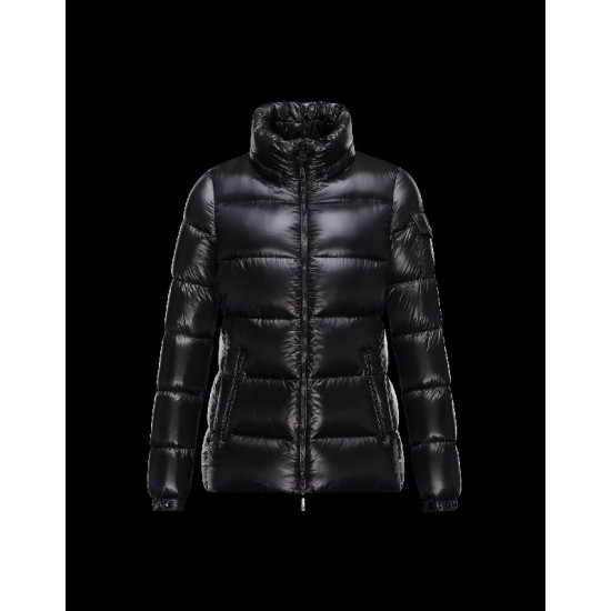 Moncler BERRE Turtleneck Sort Dunjakke Polyamide Dame 41456953TW