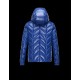 Moncler BERRIAT Detachable Hood Turtleneck Blå Dunjakke Nylon/Polyamid Herre 41456769ET