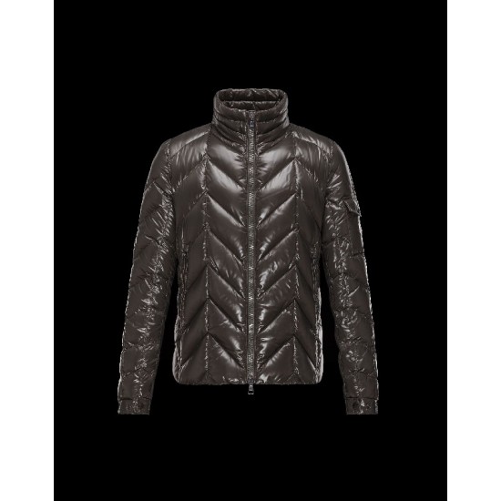 Moncler BERRIAT Detachable Hood Turtleneck Dark Grøn Dunjakke Nylon/Polyamid Herre 41456769UD