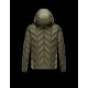 Moncler BERRIAT Detachable Hood Turtleneck Military Grøn Dunjakke Nylon/Polyamid Herre 41456793MB