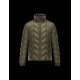 Moncler BERRIAT Detachable Hood Turtleneck Military Grøn Dunjakke Nylon/Polyamid Herre 41456793MB