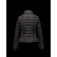 Moncler BIBER Double-Breasted Classic Neckline Sort Dunjakke Nylon Dame 41467469GC