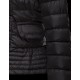 Moncler BIBER Double-Breasted Classic Neckline Sort Dunjakke Nylon Dame 41467469GC