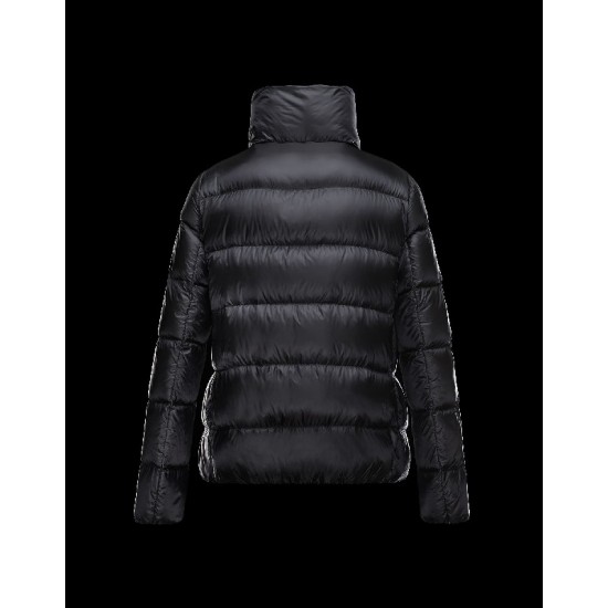 Moncler BOURDON Turtleneck Sort Dunjakke Polyamide Dame 41456717SE