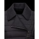 Moncler BRIERE Classic Neckline Broadcloth Collar Sort Vinterfrakke Techno Fabric Dame 41457362EI