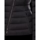 Moncler BRIERE Classic Neckline Broadcloth Collar Sort Vinterfrakke Techno Fabric Dame 41457362EI