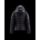 Moncler Bady Detachable Hood Blå Dunjakke Lacquered Nylon Dame 41224540XX