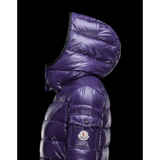 Moncler Bady Detachable Hood Mauve Dunjakke Nylon/Polyamid Dame 41224540CB