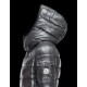 Moncler Bady Detachable Hood Steel Sølv Dunjakke Lacquered Nylon Dame 41224540KR