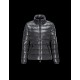 Moncler Bady Detachable Hood Steel Sølv Dunjakke Lacquered Nylon Dame 41224540KR