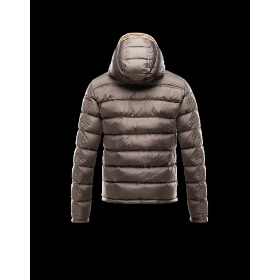 Moncler CANUT Lightweight Knitted Collar Dark Grøn Dunjakke Nylon/Pa Herre 41311219LA