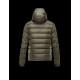 Moncler CANUT Lightweight Knitted Collar Military Grøn Dunjakke Nylon/Pa Herre 41311219AU