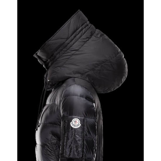 Moncler CHAMBLY Ultralight Turtleneck Sort Vinter Jakker Nylon/Polyamide Dame 41466459FL