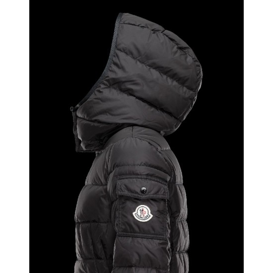 Moncler CHARPAL Detachable Turtleneck Sort Vinter Jakker Nylon/Polyamide Dame 41457122BS